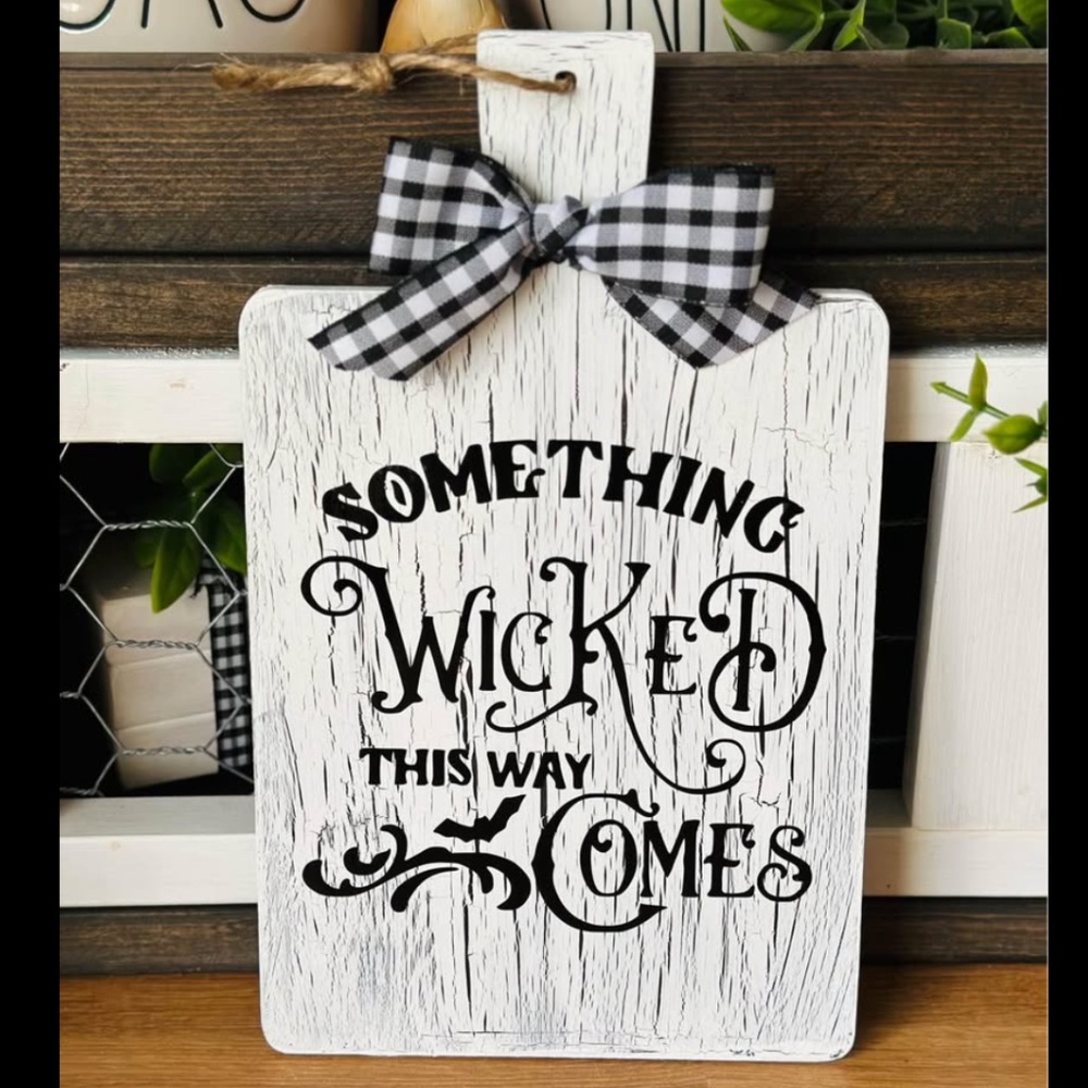 Rustic Farmhouse Cutting Board Fall Decor